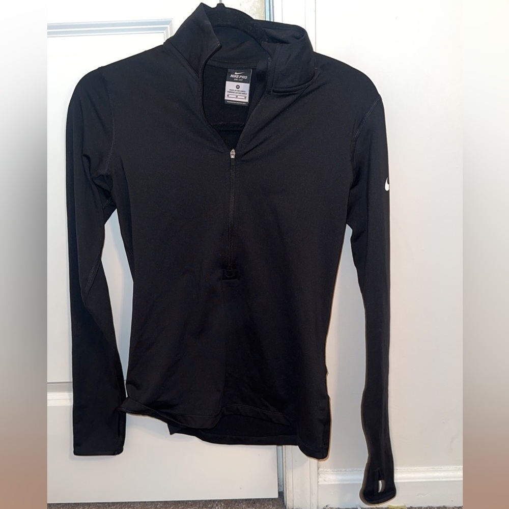 Black Nike Pro quarter zip